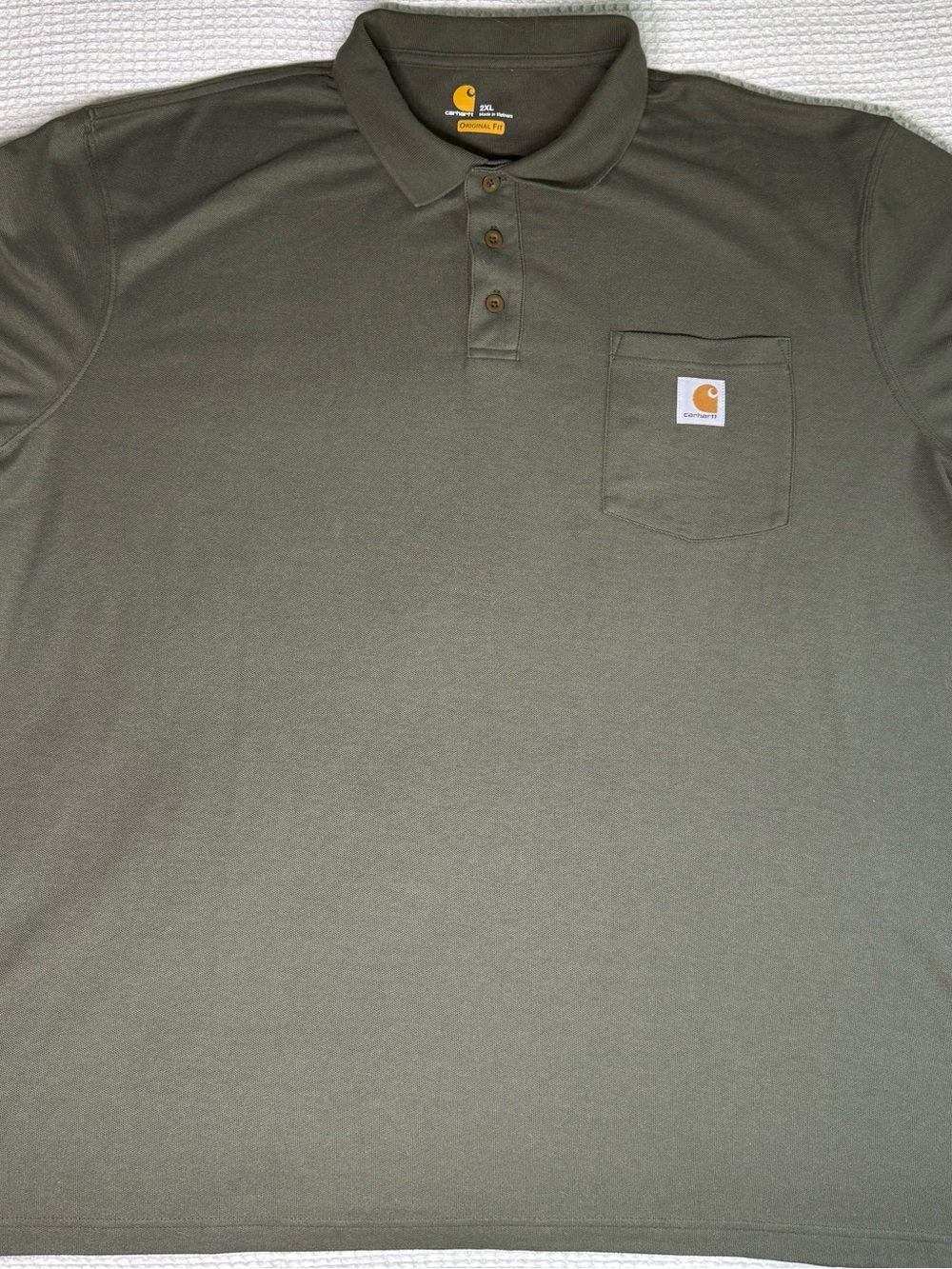 Carhartt Olive Workwear Pocket Polo